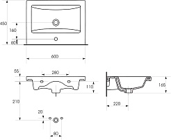 Iddis Мебельная раковина Mirro 60 – фотография-2